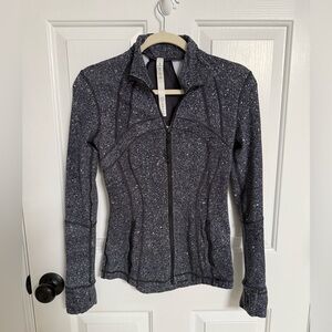 Lululemon Define Speckled Black Zip-Up Jacket
